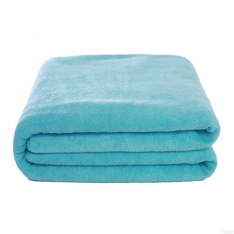 Large Microfiber Bath Towel – Soft, Absorbent, Quick-Dry Microfiber Bath Towel Babs lake blue 80x180cm