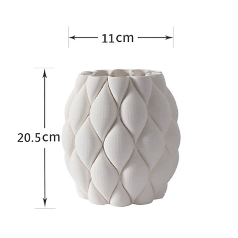 Modern Nordic Ceramic Vase – Desk Flower & Hydroponic Decor Ceramic Flower Vase Babs Small