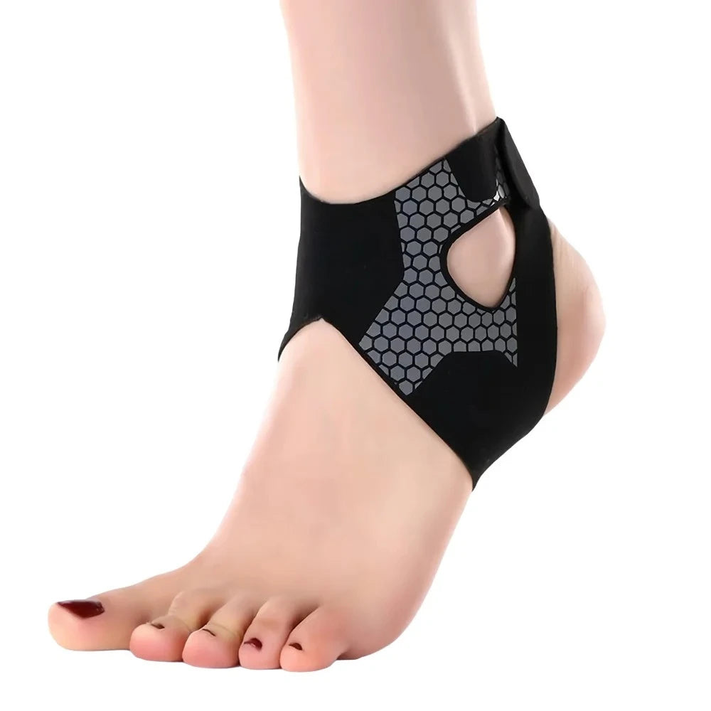 Breathable Elastic Ankle Support Compression Sleeve S/M/L Ankle Support Sleeve Babs Black-1PC L