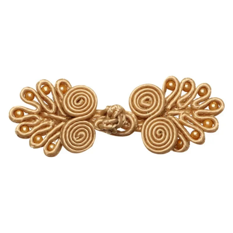 10 Pairs Chinese Knot Frog Buttons for Cheongsam & DIY Sewing Decorative Sewing Buttons Babs Camel