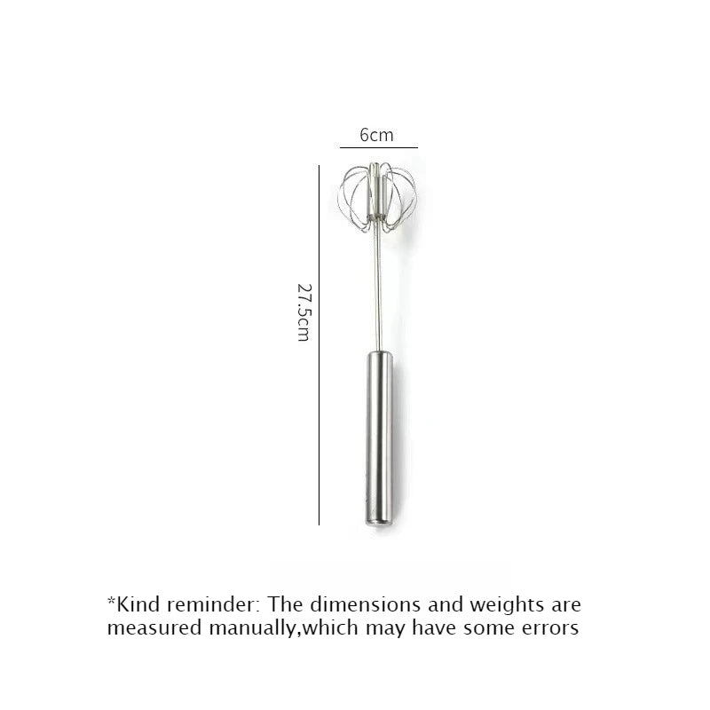 Stainless Steel Semi-Automatic Egg Beater & Manual Whisk Manual Egg Beater Babs S