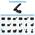 2-Pack Low Profile Adhesive Mount for Garmin Dash Cam Dash Cam Mount Babs Default Title