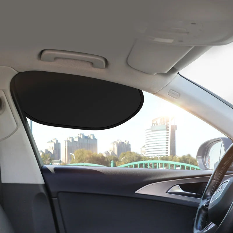 2pc Curved Car Side Window Sun Shades – UV & Glare Guard Car Window Sun Shade Babs