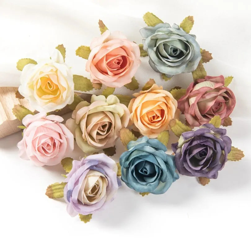 Silk Rose Buds Artificial Flowers 30/100pcs – Wedding & Decor Artificial Silk Flowers Babs