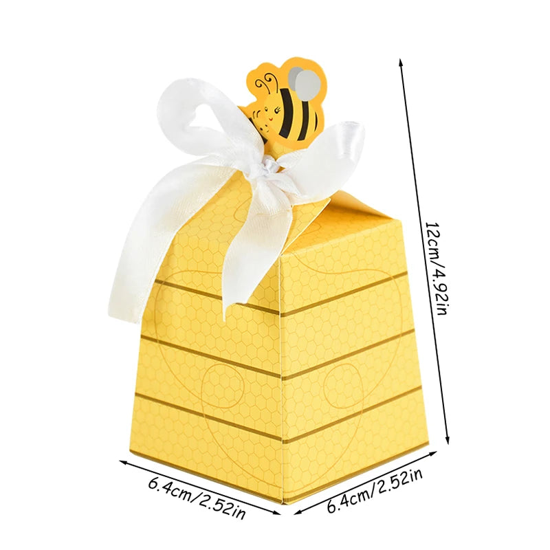 Little Bee Candy Gift Boxes with Ribbon | 10/20 Pcs Party Favors Party Favor Boxes Babs