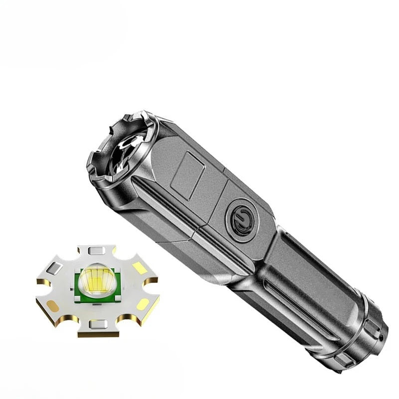 2-Pack Rechargeable Zoomable LED Flashlight – 50–100m Beam LED Flashlight Set Babs