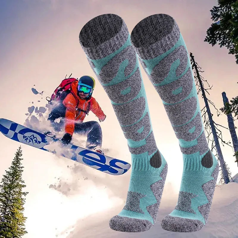 Thermal Over-Knee Ski Socks for Snowboard & Hiking Thermal Ski Socks Babs