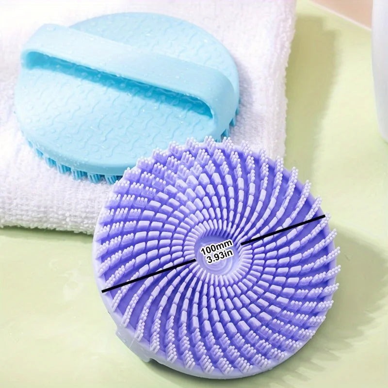 2pcs Silicone Bath Brush – Exfoliating Massage Shower Tool Silicone Bath Brush Babs