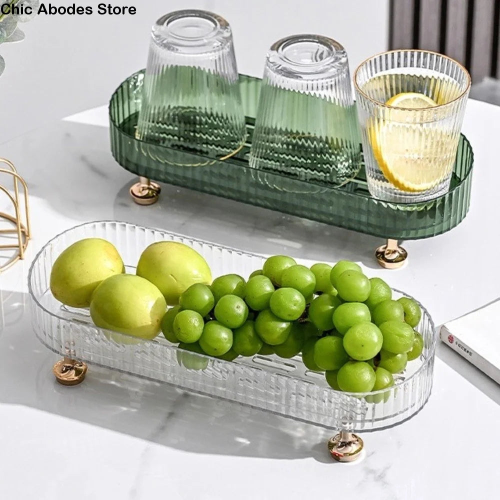 Bathroom Vanity Tray – Large Countertop Organizer Anti-Slip Vanity Organizer Tray Babs
