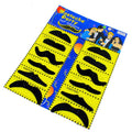 12-Piece Fake Beard & Mustache Set – Halloween Costume Party Costume Accessories Babs Black One Size