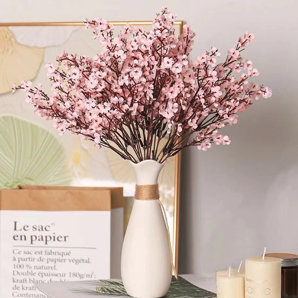 Artificial Silk Gypsophila Flowers – Wedding & Home Décor Artificial Flower Bouquet Babs