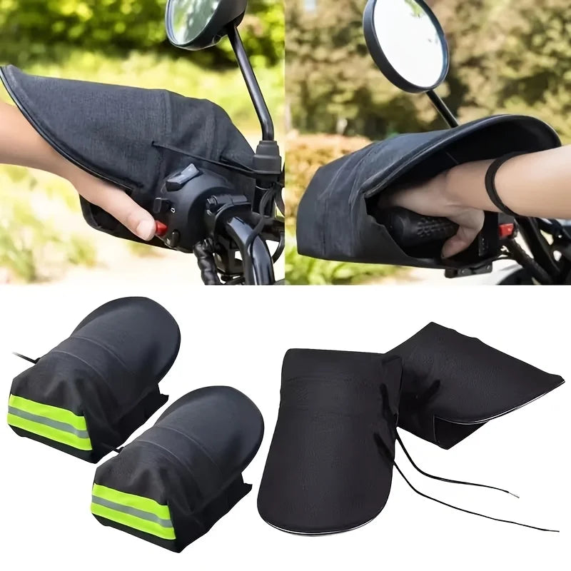 2PCS Handlebar Windshield Riding Gloves for Bike & Motorcycle Handlebar Wind Gloves Babs