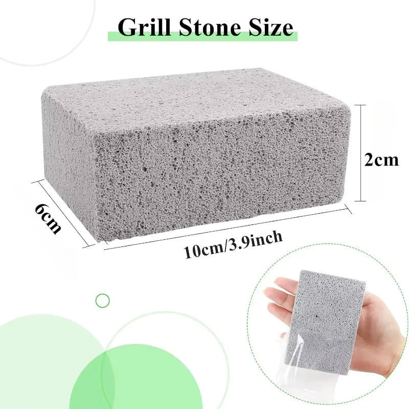 BBQ Grill Cleaning Pumice Bricks – Safe Bristle-Free Cleaner Grill Cleaning Brick Babs