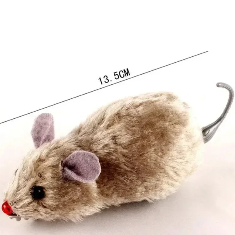 Plush Running Mouse Toy for Cats & Dogs – Lifelike & Fun Pet Mouse Toy Babs