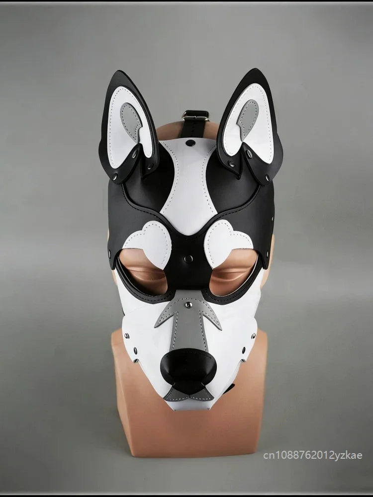 Gothic Punk Faux Leather Cosplay Mask – Halloween & Carnival Cosplay Costume Mask Babs