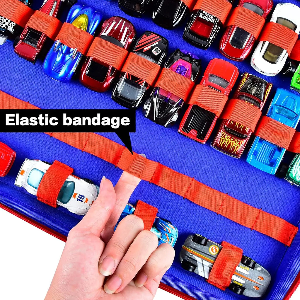 88-Slot Diecast Toy Car Organizer – Portable Travel Storage Case Toy Car Storage Case Babs