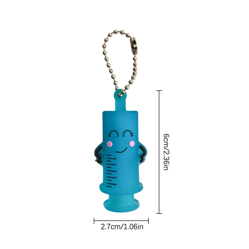 Syringe Keychain Ampoule Opener – Safe Glass Vial Cutter Ampoule Opener Keychain Babs