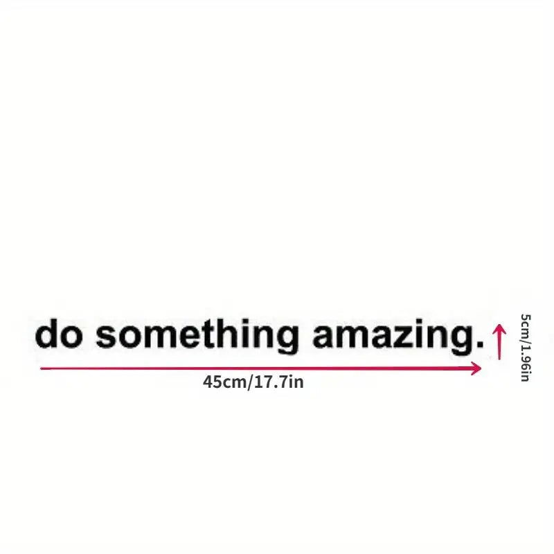 Vinyl Wall Decal "Do Something Amazing" Inspirational Quote Vinyl Wall Decal Babs