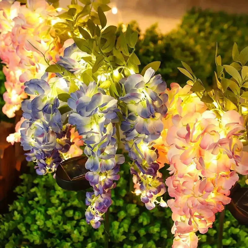 Solar Wisteria Flower Garden Light – Outdoor Waterproof Lawn Lamp Solar Garden Lamp Babs
