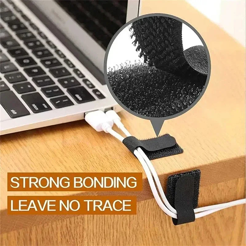 Self-Adhesive Reusable Cable Ties & Cord Holders 10-20 Pcs Cable Cord Organizer Babs