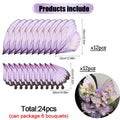 24Pcs Butterfly Wings Flower Wrapping Paper – DIY Bouquet Wrap Flower Wrapping Paper Babs Purple