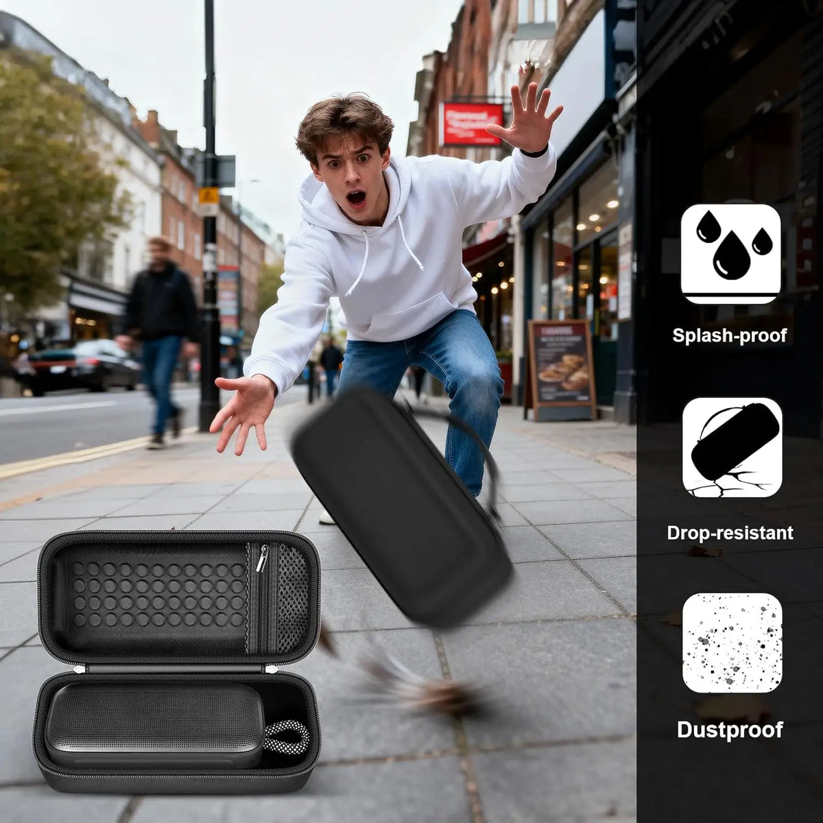 Hard Travel Case for Bose SoundLink Plus Bluetooth Speaker Speaker Carrying Case Babs