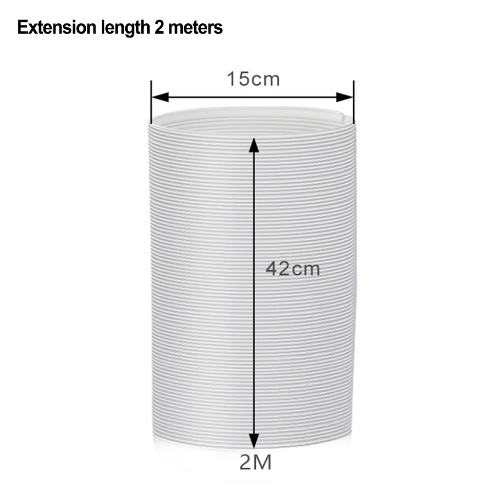 Telescopic AC Exhaust Vent Hose 150CM/200CM | 13cm & 15cm AC Exhaust Vent Hose Babs 150mmx2m
