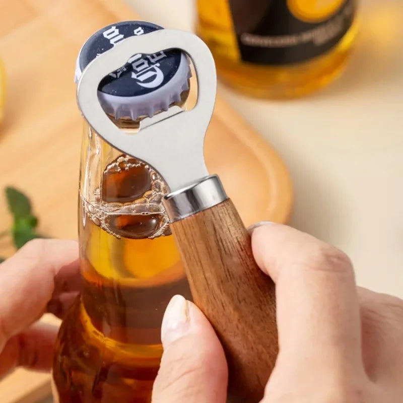 Wooden Bottle Opener – Solid Wood & Stainless Steel Bottle Opener Babs