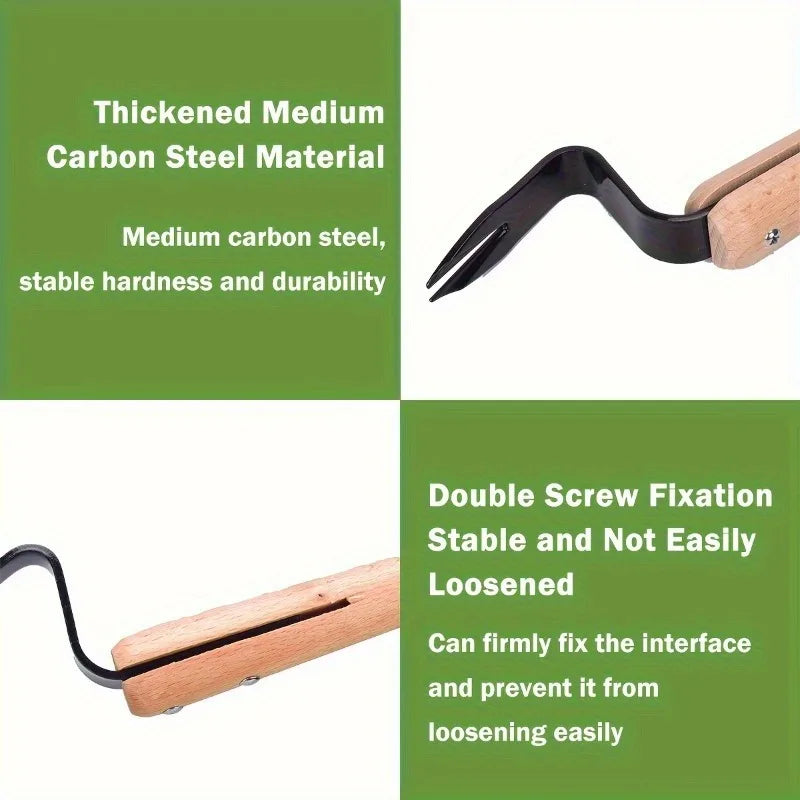 Metal Handheld Weed Remover Tool – Dandelion Puller Garden Fork Weed Remover Tool Babs