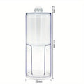 Round Acrylic Q-Tip & Cosmetic Storage Box Organizer Cosmetic Storage Organizer Babs 1pc