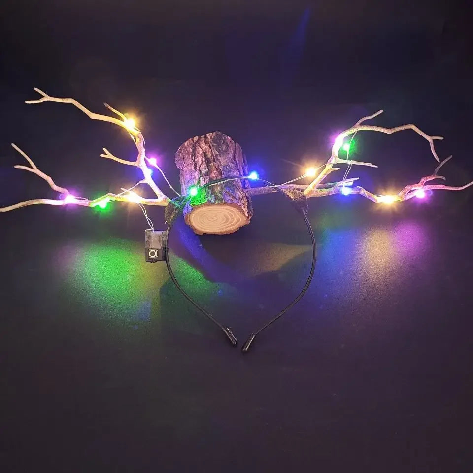 10pcs LED Light-Up Flower Headbands for Party & Concert LED Party Headband Babs 1