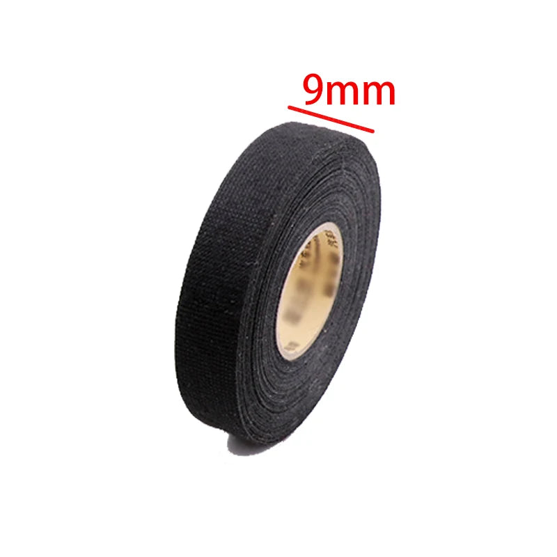15M Heat-Resistant Car Wiring Harness Cloth Tape – 9/19/25MM Wiring Harness Tape Babs 9mm 15M