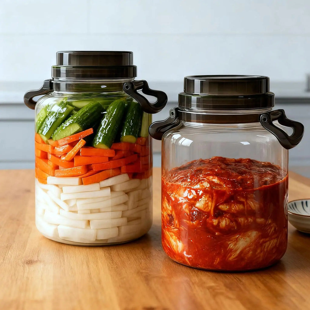 5L Airtight Pickle Fermentation Jar with Lid & Handle Fermentation Storage Jar Babs