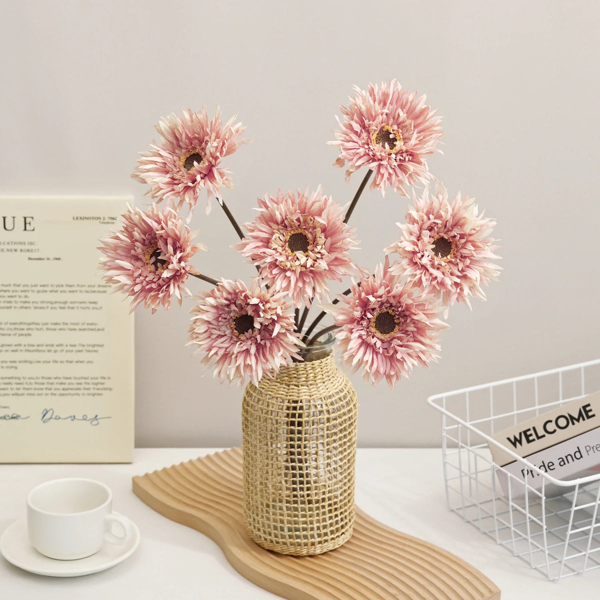 Artificial Silk Gerbera Flower Bouquet – Wedding & Home Decor Artificial Flower Bouquet Babs