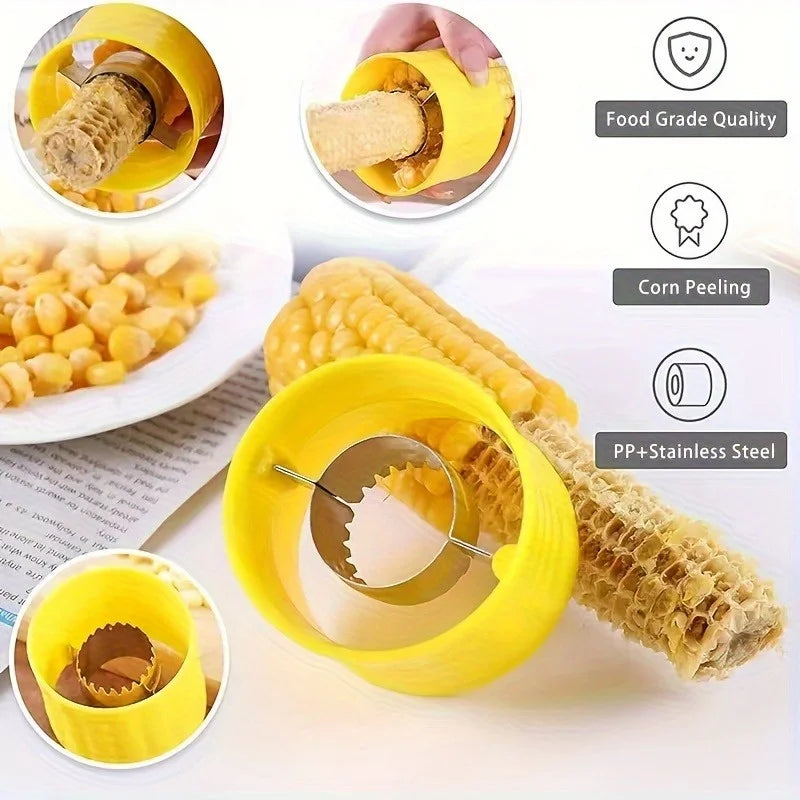 Corn Stripper & Peeler – Stainless Steel Kernel Remover Corn Stripper Tool Babs