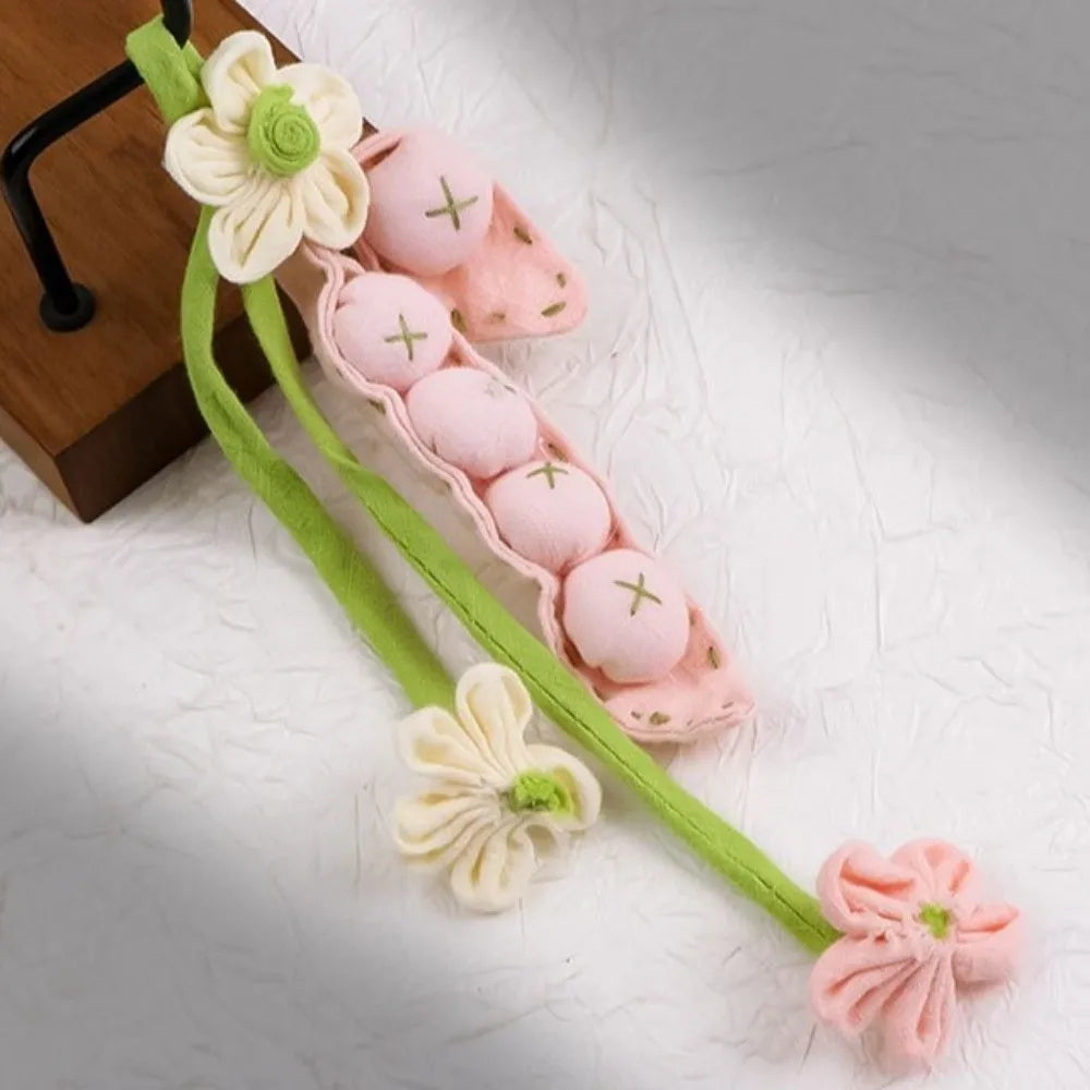Fabric Pea Keychain – Cute DIY Bag Charm & Handmade Gift Fabric Keychain Charm Babs