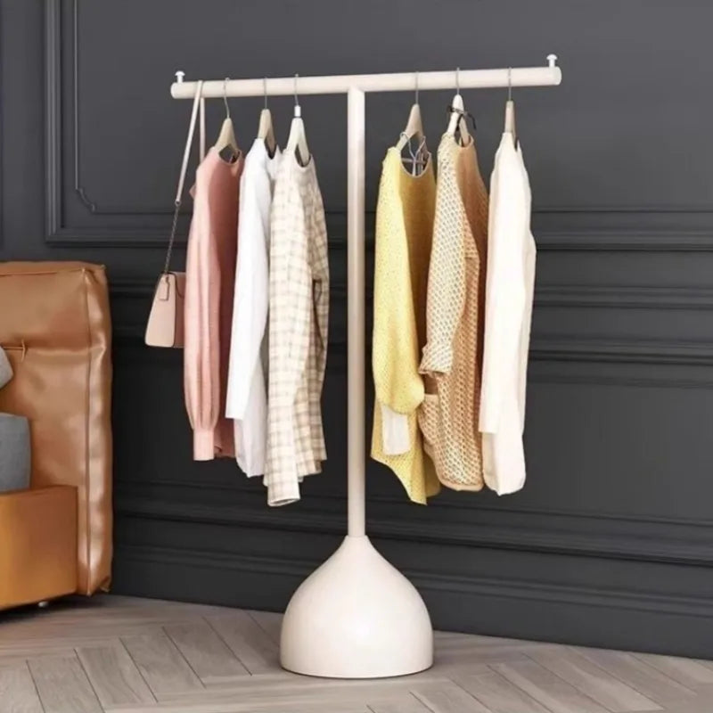 Floor-Standing Coat & Clothes Drying Rack – Metal, Foldable Coat & Drying Rack Babs