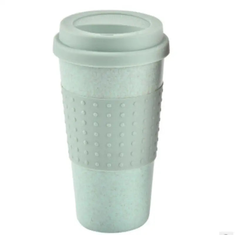 Wheat Straw Eco-Friendly Reusable Travel Mug | Creative Cup Reusable Travel Mug Babs green