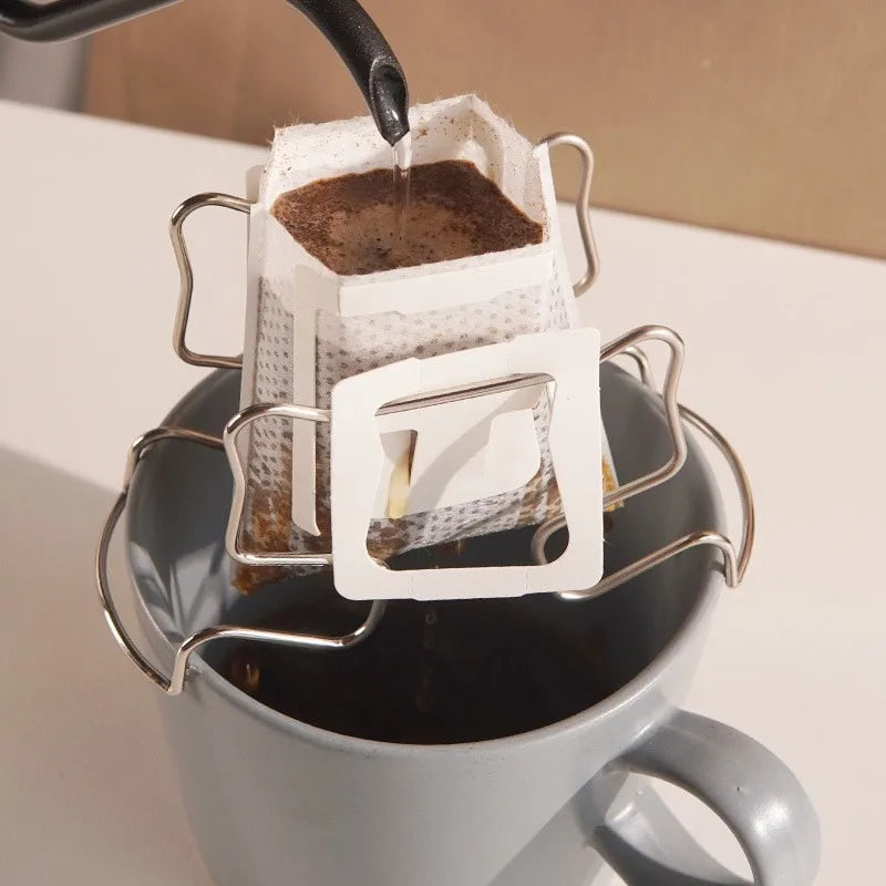 Stainless Steel Coffee Drip Bag Holder – Reusable, 1/3/5 Pack Coffee Drip Holder Babs