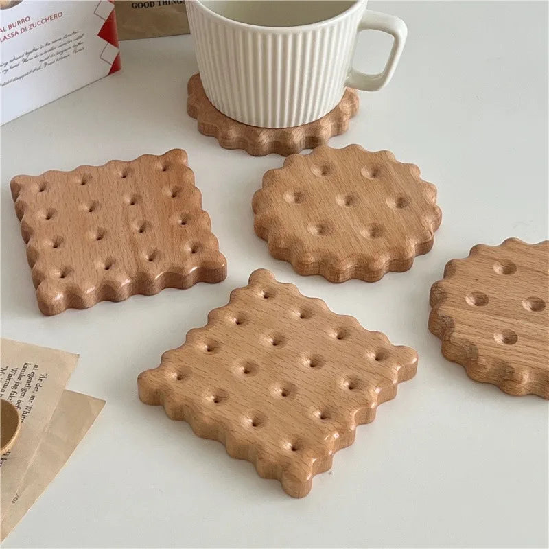 Cute Cookie Biscuit Shape Acrylic Coaster | Fun Gift Idea Novelty Drink Coaster Babs
