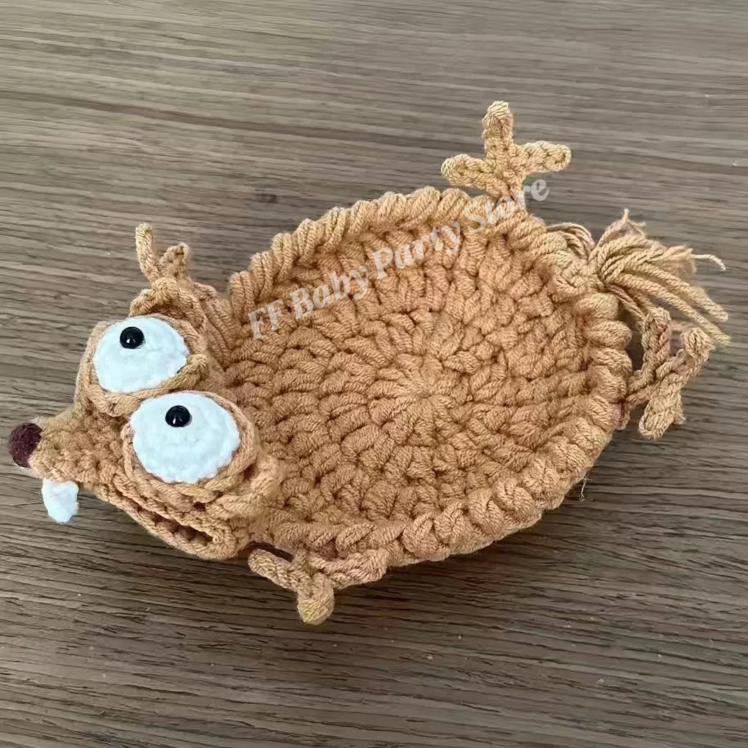 Handmade 3D Crochet Lizard Coaster – Cute Animal Cup Mat Crochet Animal Coaster Babs C