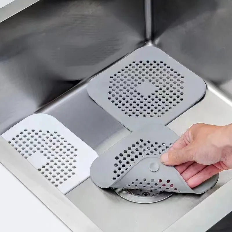 3-Pack Silicone Drain Strainer Hair Catcher for Sink & Shower Drain Strainer Filter Babs