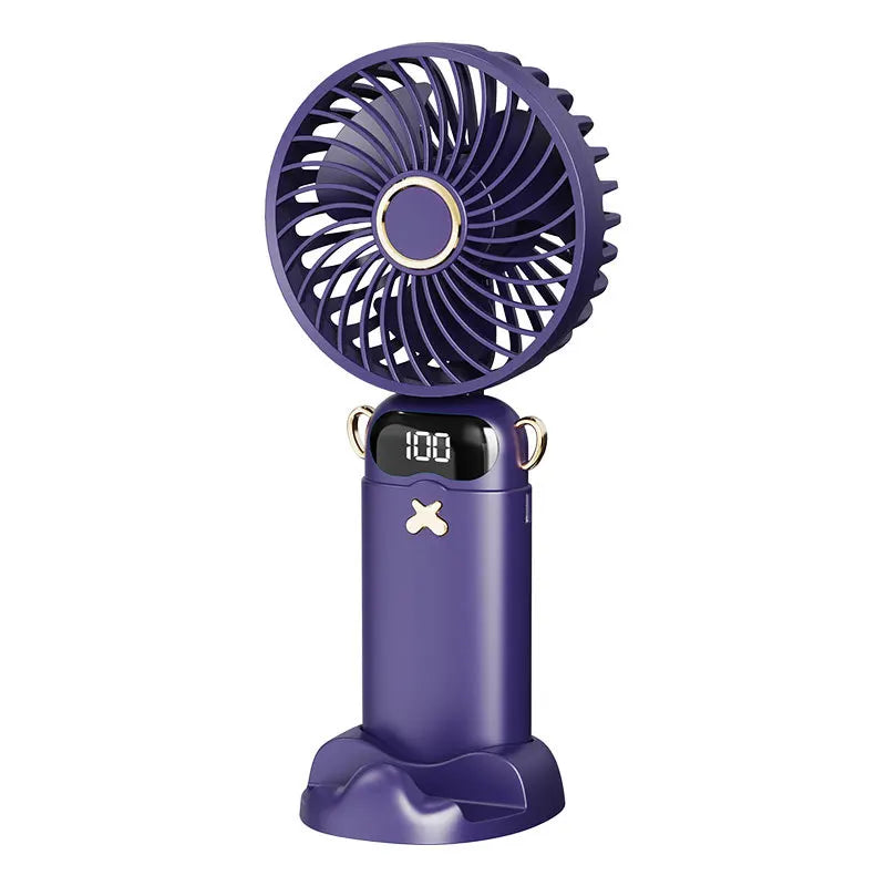 USB Rechargeable Mini Desk Fan – Portable Office & Dorm Fan Portable Desk Fan Babs Lavender