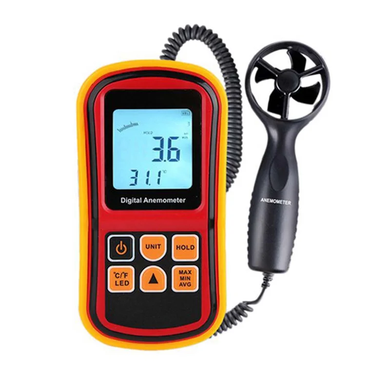 Digital Anemometer Wind Speed Gauge & Thermometer Digital Anemometer Babs