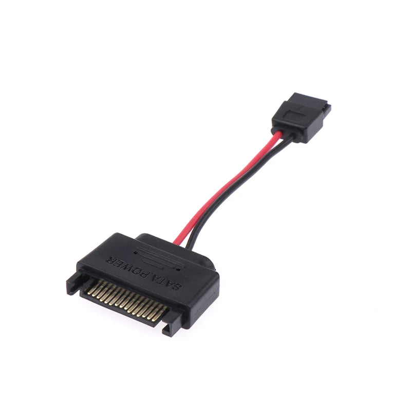SATA 15-Pin to 6-Pin Slimline Power Adapter Cable – Optical Drive Power Adapter Cable Babs
