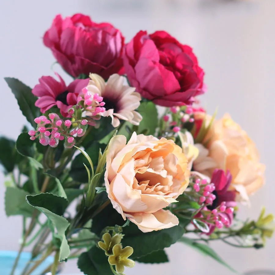 Silk Peony Artificial Flowers – Wedding & Home Garden Decor Artificial Silk Flowers Babs