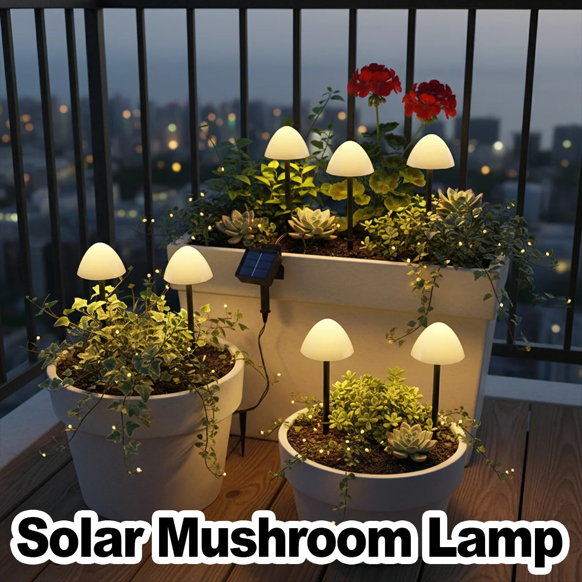 Mushroom Solar Pathway Lights – Waterproof LED Garden Stake Lamps Solar Garden Lights Babs
