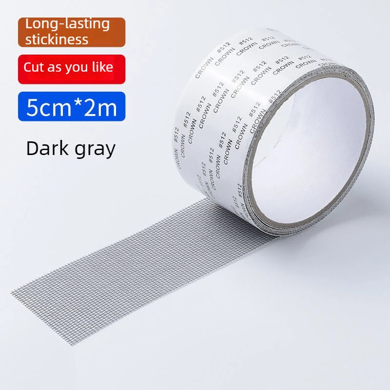 Self-Adhesive Window Screen Repair Patch Tape | Mesh Fix Screen Repair Tape Babs grey