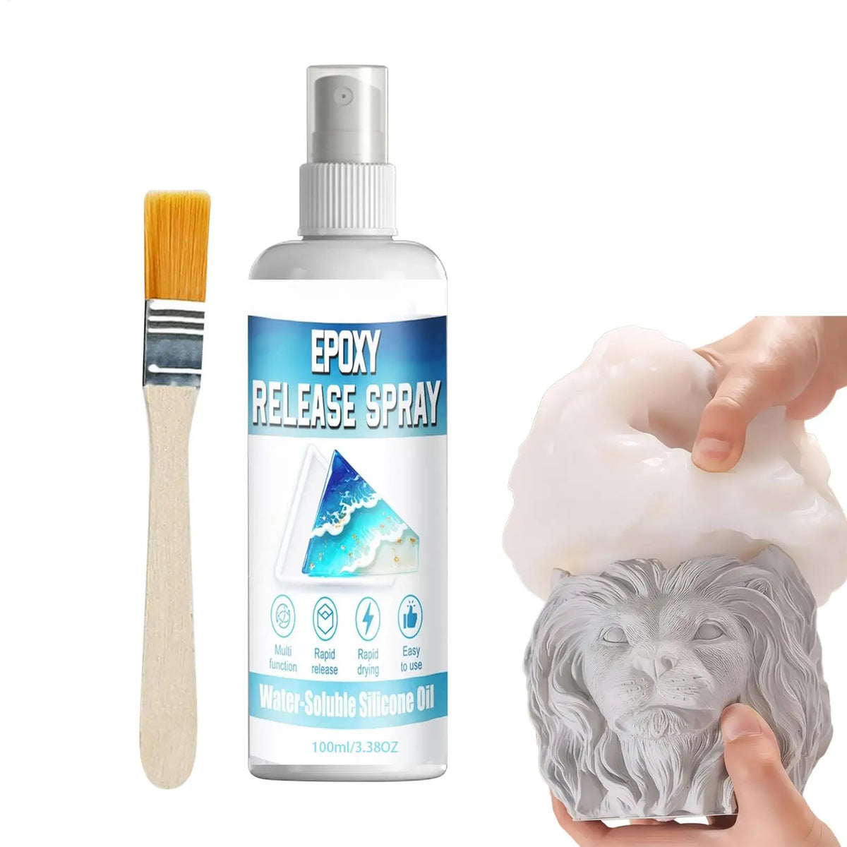 Epoxy Mold Release Spray 100ml – Resin, Candle & Casting Mold Release Spray Babs