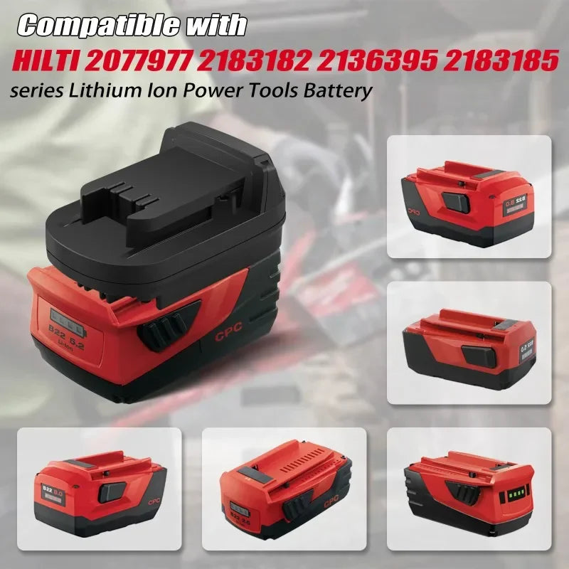 Hilti B22 22V Battery Adapter for DeWalt Milwaukee Bosch 18/20V Battery Adapter Babs